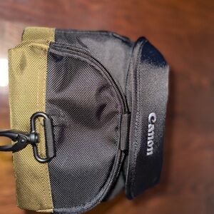 Canon Two-Tone Black and Tan Messenger Bag